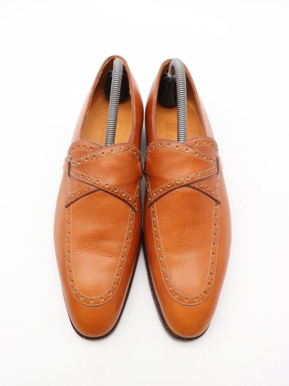 Dmitri Bottier For Crockett & Jones Loafer Men's Size 8.5 Brown Leather Slip On